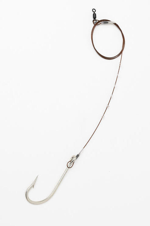 20" Stainless Steel 175 lb. Molded Beaded Cable Leader